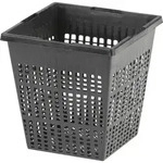 Teichpflanzkorb 11 x 11 cm Kunststoff, eckig, schwarz - Schwarz