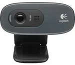 Logitech 960-000584, 3 MP, 1280 x 720 Pixel, 720p, 55&deg;, USB, Grau, Dunkles...