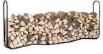 ShelterLogic Stahl Kaminholzregal Schwarz 25x244x99 cm - Schwarz