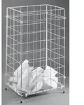 Objektpapierkorb 2340013 41x63x25,5cm 1 Fach Draht wei&szlig; - Wei&szlig;