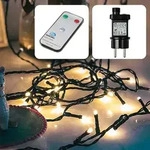 Lichterkette Deko 180 LED warmwei&szlig; Fernbedienung Au&szlig;en Outdoor Garten Party - Gr&uuml;n