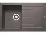 PYRAMIS Sp&uuml;le ALAZIA 79x50 in IRON GREY mit Excenterbedienung / Granitsp&uuml;le /