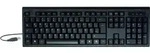 USB Full Size Tastatur mit Ziffernblock + PS2 Adapter (36641) - Schwarz