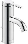Duravit Einhebel-Waschtischmischer S C.1 mit Zugstangen-Ablaufgarnitur chrom - Silber