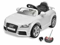 vidaXL Audi TT RS Aufsitzauto für Kinder mit Fernsteuerung Weiß