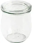 WECK 8T-762 Minitulpe 220 ml 8er-Tray inkl. Ringe und Klammern - Transparent