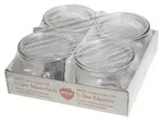 WECK 121020 Rundrandglas Tulpe 0,5l 100mm&Oslash; | 4 St&uuml;ck - Transparent
