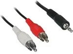 Goobay Audio Adapterkabel AUX, 3,5 mm Klinke zu stereo Cinch-Stecker, Klinke 3,5 mm