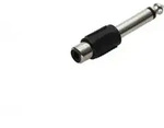 Goobay Cinch Adapter zu Mono AUX Klinke 6,35 mm Stecker, Klinke 6,35 mm Stecker