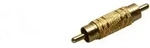 Goobay Cinch Adapter, Stecker zu Stecker, Goldausf&uuml;hrung, Cinch-Stecker >