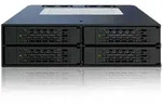 Icy Dock MB994SP-4SB-1, 13,3 cm (5.25"), Carrier Panel, Schwarz, 2.5", Aluminium,