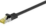 Goobay RJ45 Patchkabel CAT 6A S/FTP (PiMF), 500 MHz mit CAT 7 Rohkabel, schwarz, 2m,