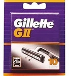 Gillette GII Rasierklingen f&uuml;r Rasierer, 10 Ersatzklingen