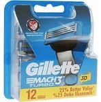 Gillette Mach3 Turbo Ersatzklingen 12 St&uuml;ck f&uuml;r M&auml;nner