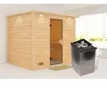 Karibu Sauna Innensauna Sonara Fronteinstieg Ofen 9 kW integr. Strg 259x210x206 cm