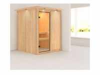 Karibu Sauna Norin 68mm Dachkranz ohne Saunaofen classic Tür