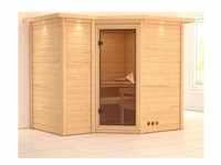 Karibu Sauna Sahib 2 40mm Dachkranz ohne Ofen classic Tür