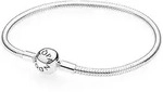 PANDORA Armband 590728 Glatt Kugelverschluss Sterling Silber 19 - Wei&szlig;