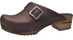 Sanita Wood-Urban Open Clog Antique Brown Gr.35 - Braun - 35