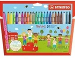Filzstift - STABILO Trio A-Z - 24er Pack - mit 24 verschiedenen Farben - Bunt