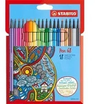 STABILO Premium-Filzstift - Pen 68 - 18er Pack - 18 verschiedene Farben - Bunt