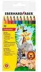 Eberhard Faber 511409 - Buntstifte dick, dreifl&auml;chig, 10er Kartonetui