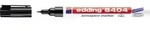 Edding 8404, Schwarz, Rundspitze, Schwarz, Wei&szlig;, Fein, 0,75 mm, Aluminium, Eisen,