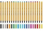 Fineliner - STABILO point 88 - Einzelstift - apfelgr&uuml;n - Gr&uuml;n/Orange