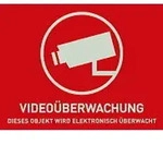 ABUS Warnaufkleber Videoberwachung (ohne Logo) 148 x 105 mm (Art.-Nr. AU1320), 148 x