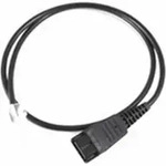 JABRA QD Cord to RJ45 straight 0.5meters for Agfeo ST40 - Schwarz