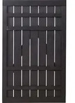 Plus Zaunt&uuml;r Rustik 100 x 158 cm schwarz - Schwarz