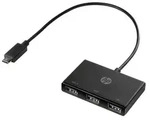 HP USB-C-zu-USB-A-Hub, USB 3.2 Gen 1 (3.1 Gen 1) Type-C, USB 3.2 Gen 1 (3.1 Gen 1)