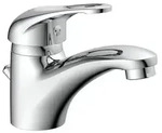 SCH&Uuml;TTE CALVINO Waschtischarmatur mit Zugstange, Wasserhahn Bad mit Ablaufgarnitur, 