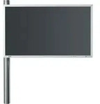 Wissmann Designer TV-Halter solution art 123-2 (Edelstahl) Edelstahl f&uuml;r TV 55" bis