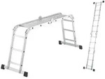 Hailo M60 Alu-Universalleiter - Kombileiter 4 x 3 Sprossen belastbar bis 150 kg...