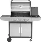 Justus BBQ Gasgrill "Ares 4 SU" silber 4+1 Brenner - Schwarz/Silber