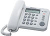 Panasonic KX-TS560, DECT-Telefon, 50 Eintragungen, Anrufer-Identifikation, Weiß