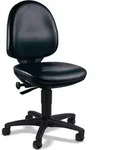 Topstar Arbeitsdrehstuhl schwarz Kunstleder Sitz-H&ouml;he 420-550mm Muldensitz - 72250 