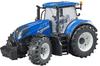 Bruder 03120 Traktor Fahrzeug New Holland blau 1:16 Frontgewicht