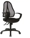 Topstar B&uuml;ro-Drehstuhl, schwarz - Schwarz