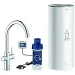 GROHE Red Duo, Standard, Chrom, Hebelgriffe, Einzelbild, Typ C, Keramik - Silber