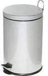 Alco Tretabfalleimer Stahl kunststoffbeschichtet 20l silber - Silber