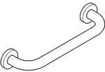 GROHE 40421A01, Graphit, Metall, 1 St&uuml;ck(e), Wand, 349 mm - Grau
