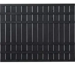 Plus Zaunelement Rustik 180 x 138 cm schwarz - Schwarz