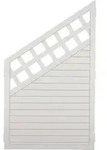 T&J LIGHTLINE Kunststoff Zaun Ranki Ecke links 900 x 1500/900 mm, wei&szlig; - Wei&szlig;