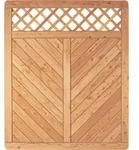 T&J SKAGEN RANK Sichtschutzzaun L&auml;rche 1500 x 1800 mm - Naturbelassen