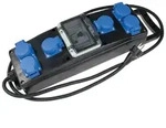 as-Schwabe Vollgummi-Stromverteiler Schuko 3G2.5 auf 6x Schuko 230V 16A IP44 -