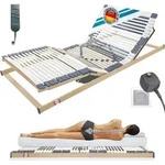 Elektrischer Lattenrost 120x200 cm - 44 Leisten, 7 Zonen, Notabsenkung,...