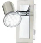 Eglo 90914 ROTTELO LED GU10 Wandleuchte 1x4,6W 120x60mm Chrom - Wei&szlig;