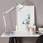 BRILLIANT Tischleuchte Octavia | moderne Tischleuchte | Metall | chrom/wei&szlig; |...